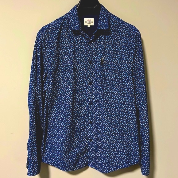 Ben Sherman Button Up Shirt Mens Large Like New! - Picture 1 of 9